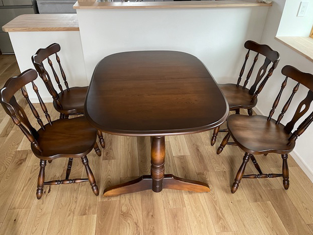 飛騨産業「穂高」ダイニングセット再塗装